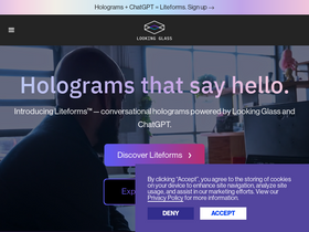 'lookingglassfactory.com' screenshot