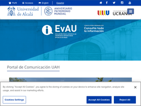 'intranet.uah.es' screenshot