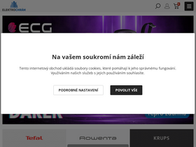 'elektrochram.cz' screenshot