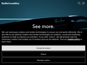 'essilorluxottica.com' screenshot