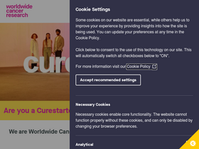 'worldwidecancerresearch.org' screenshot