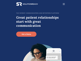 'solutionreach.com' screenshot