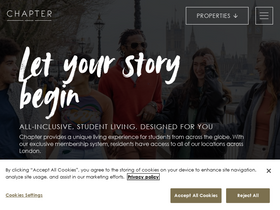 'chapter-living.com' screenshot