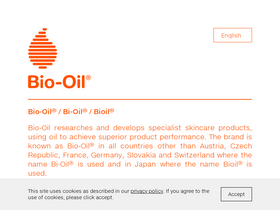 'bio-oil.com' screenshot
