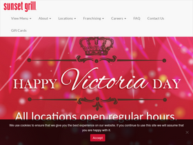 'sunsetgrill.ca' screenshot