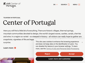 'centerofportugal.com' screenshot