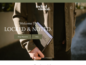 Locked & Noted homepage screenshot