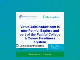 'virtualjobshadow.com' screenshot