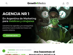 growth4medics.com homepage screenshot