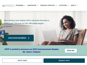 'potomac.edu' screenshot