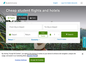 'studentuniverse.com.au' screenshot