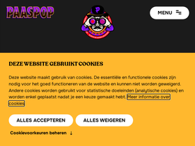'paaspop.nl' screenshot