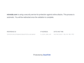 'minelab.com' screenshot