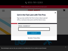 'tirepros.com' screenshot