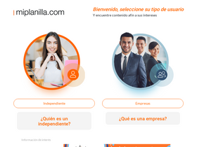 'miplanilla.com' screenshot