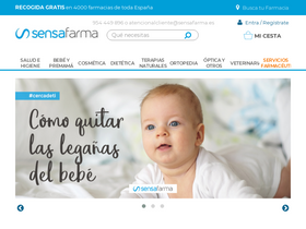 'sensafarma.es' screenshot