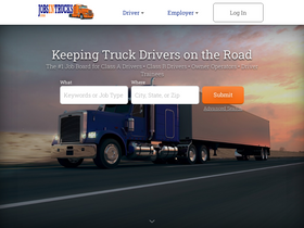 'jobsintrucks.com' screenshot