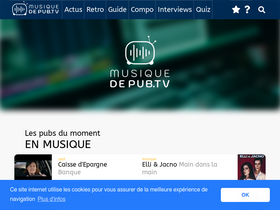 'musiquedepub.tv' screenshot