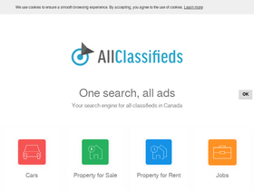 'allclassifieds.ca' screenshot