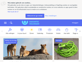 'vakantieveilingen.nl' screenshot