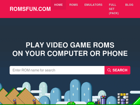 'romsfun.com' screenshot