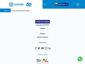 'icontec.org' screenshot