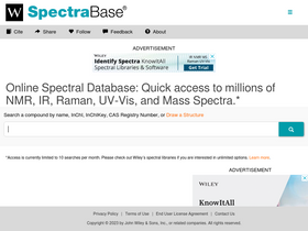 'spectrabase.com' screenshot