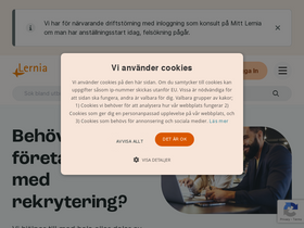 'lernia.se' screenshot