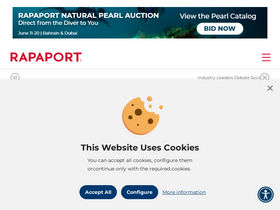 'rapaport.com' screenshot