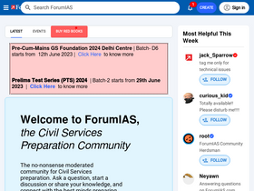 'forumias.com' screenshot