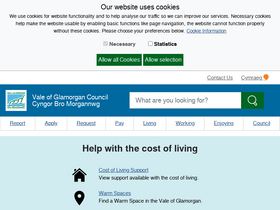 'valeofglamorgan.gov.uk' screenshot