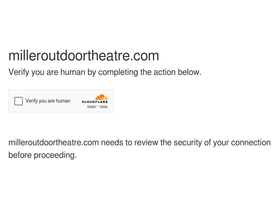 'milleroutdoortheatre.com' screenshot