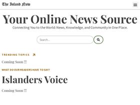 'theislandnow.com' screenshot
