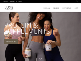 Luxe Fitness NZ homepage screenshot