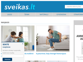 'sveikas.lt' screenshot