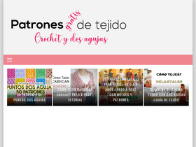 'patronesgratisdetejido.com' screenshot