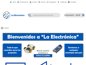 'laelectronica.com.gt' screenshot