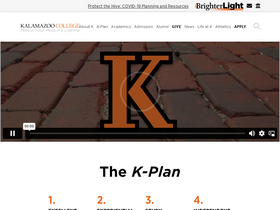 'kzoo.edu' screenshot