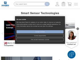 'wenglor.com' screenshot
