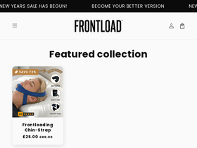 Frontloading website screenshot