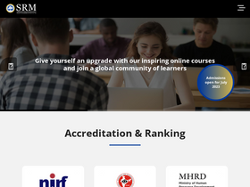 'srmonline.in' screenshot