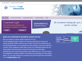 'pensionplanetinteractive.ie' screenshot