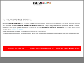 'sostenibilidad.com' screenshot