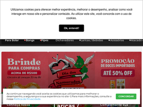 'tabacariadamata.com.br' screenshot