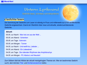 'lyrikmond.de' screenshot