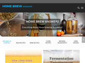 'homebrewanswers.com' screenshot