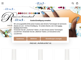 Ibdbeauty.com homepage screenshot