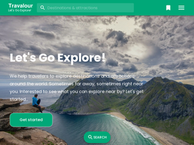 'travalour.com' screenshot