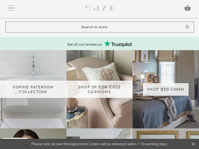COZE Linen homepage screenshot