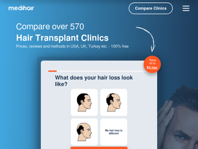 'medihair.com' screenshot
